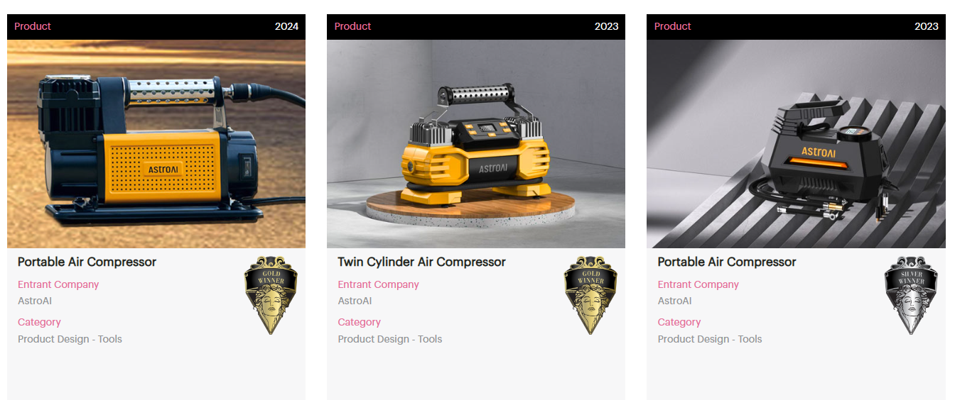 AstroAI Takes Home Gold and Silver at the MUSE Design Awards